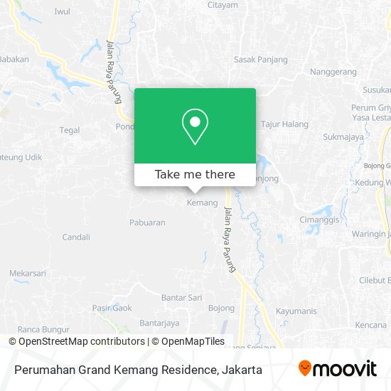 Perumahan Grand Kemang Residence map