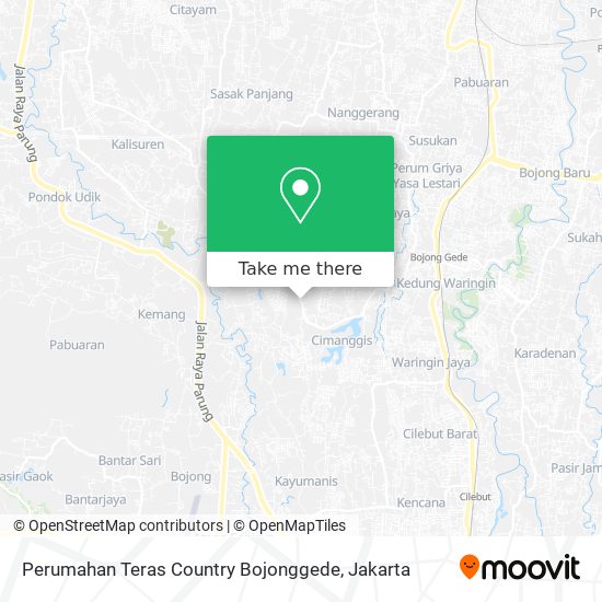 Perumahan Teras Country Bojonggede map