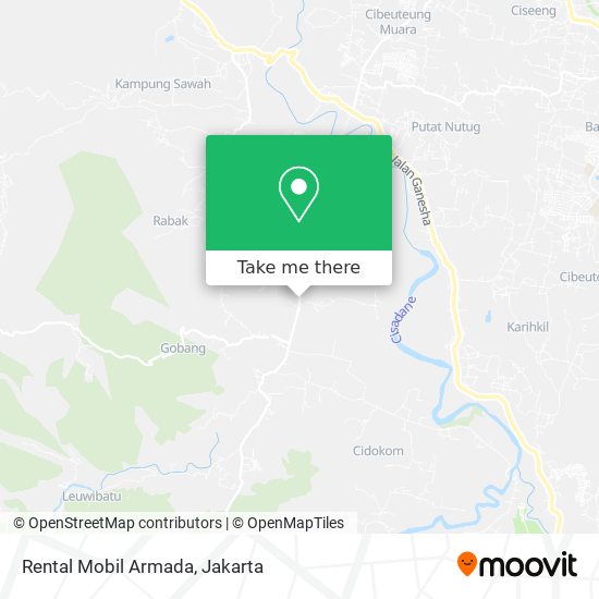 Rental Mobil Armada map