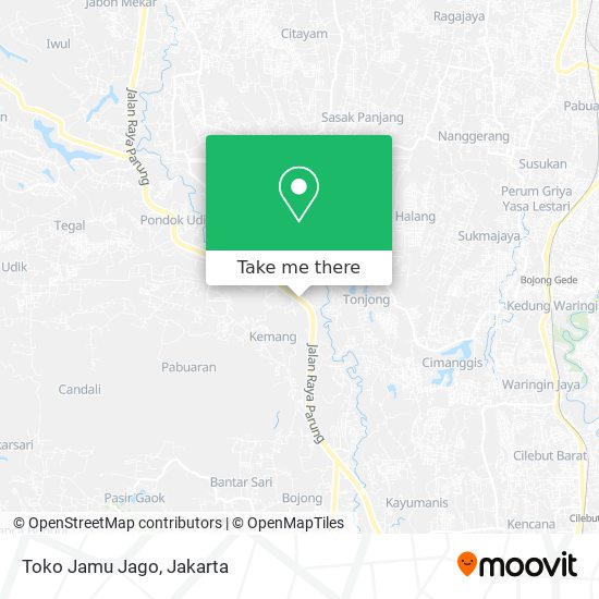 Toko Jamu Jago map