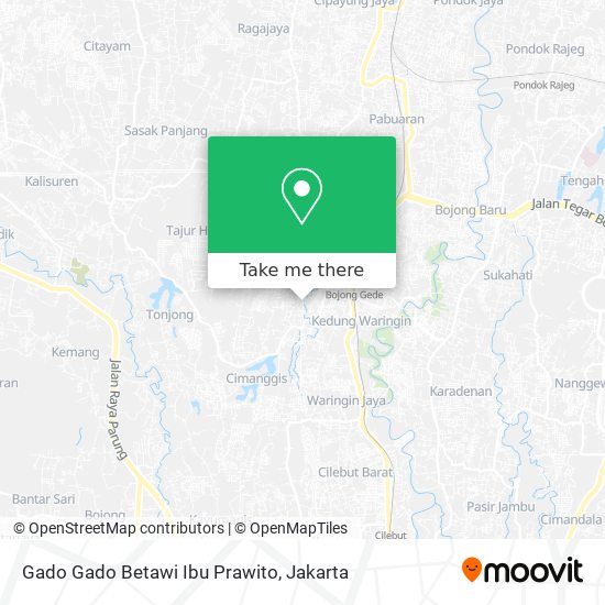 Gado Gado Betawi Ibu Prawito map