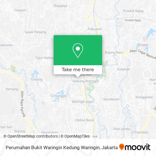 Perumahan Bukit Waringin Kedung Waringin map