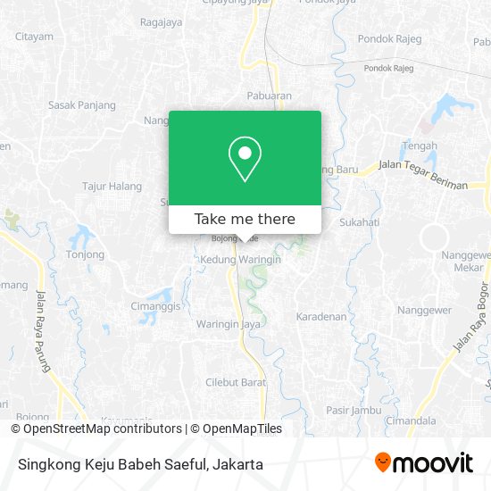 Singkong Keju Babeh Saeful map