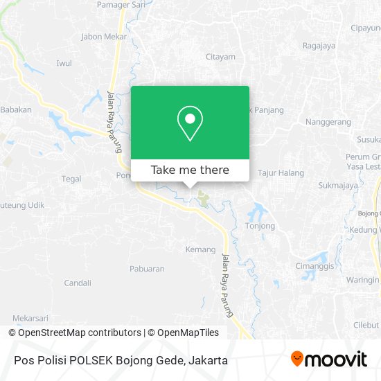 Pos Polisi POLSEK Bojong Gede map