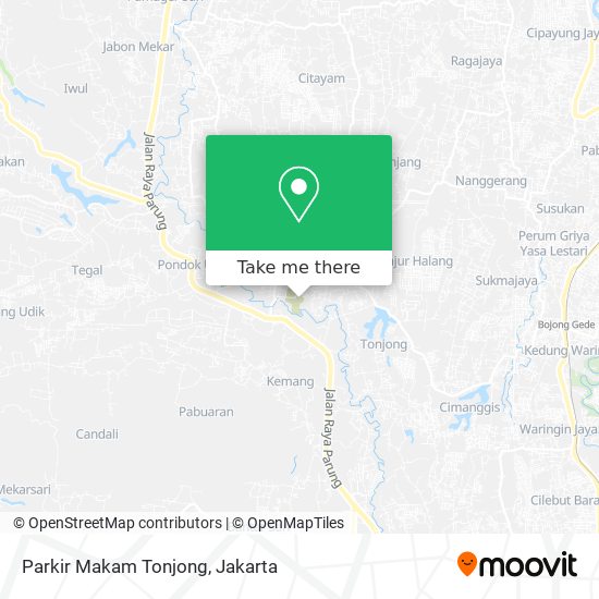 Parkir Makam Tonjong map