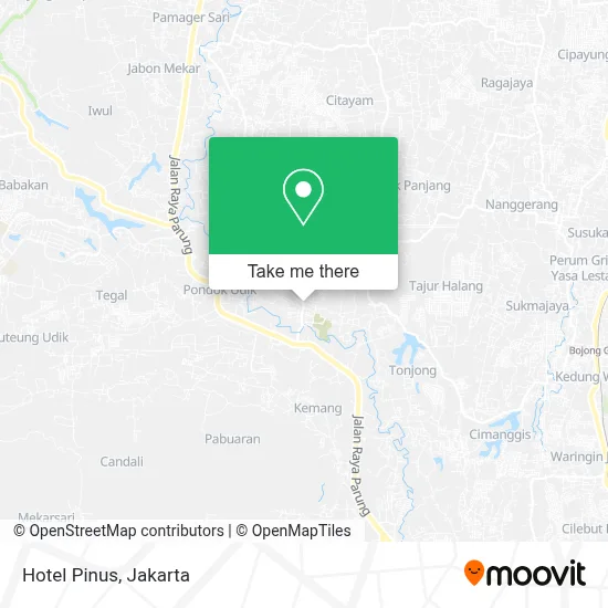 Hotel Pinus map