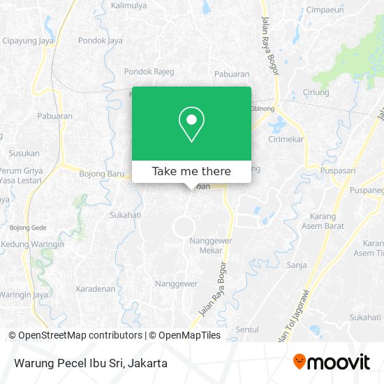 Warung Pecel Ibu Sri map