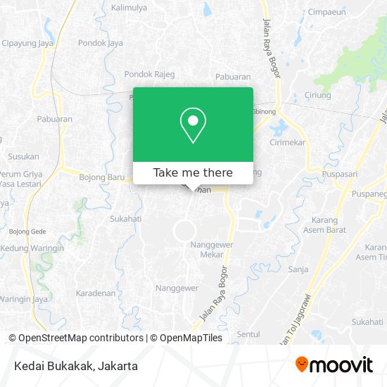 Kedai Bukakak map