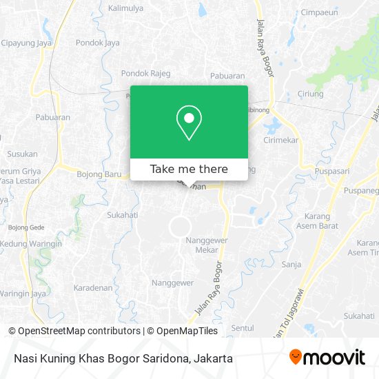 Nasi Kuning Khas Bogor Saridona map