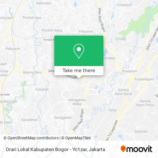 Orari Lokal Kabupaten Bogor - Yc1zar map