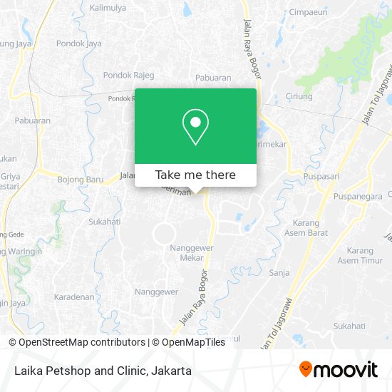 Laika Petshop and Clinic map