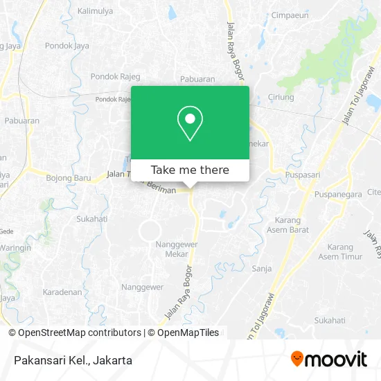 Pakansari Kel. map
