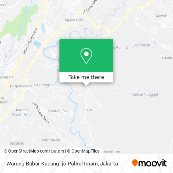 Warung Bubur Kacang Ijo Pahrul Imam map