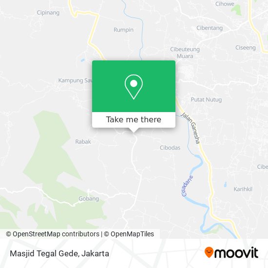 Masjid Tegal Gede map