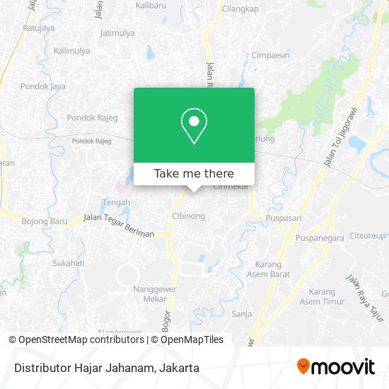 Distributor Hajar Jahanam map