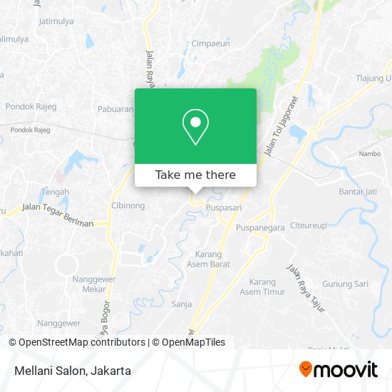 Mellani Salon map