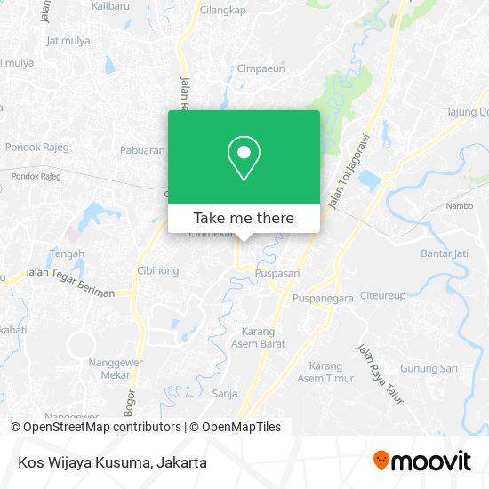 Kos Wijaya Kusuma map