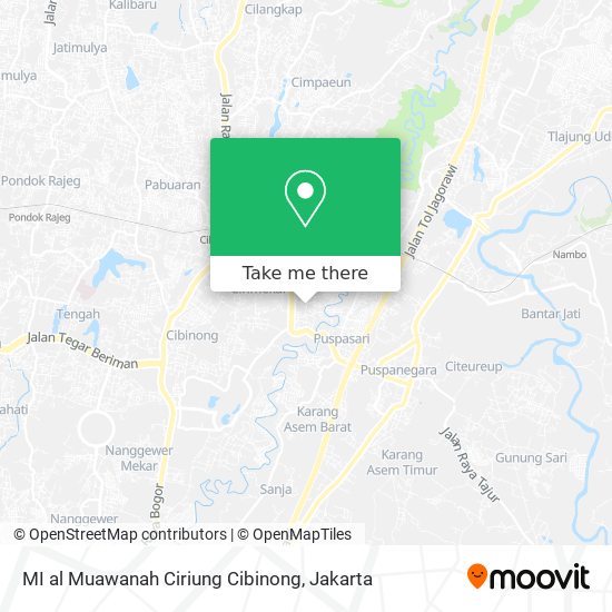 MI al Muawanah Ciriung Cibinong map