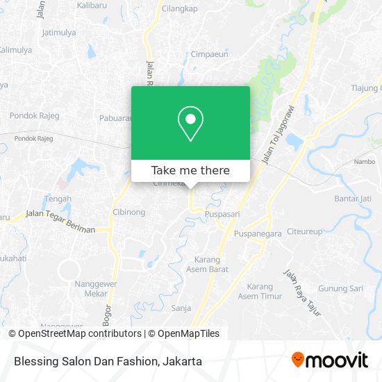 Blessing Salon Dan Fashion map