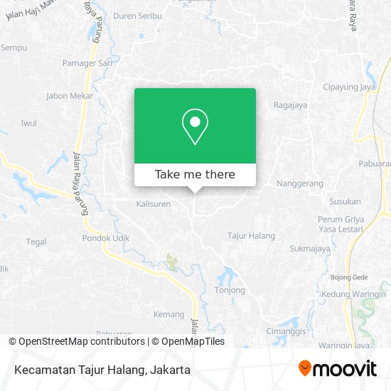 Kecamatan Tajur Halang map