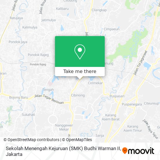 Sekolah Menengah Kejuruan (SMK) Budhi Warman II map