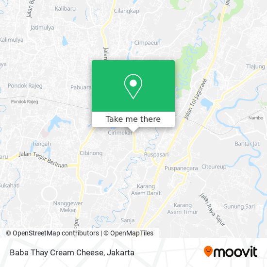 Baba Thay Cream Cheese map