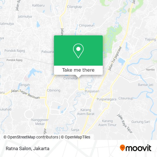 Ratna Salon map