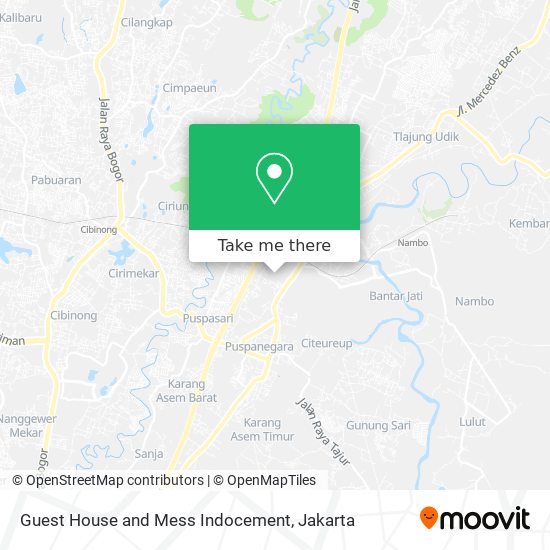 Guest House and Mess Indocement map