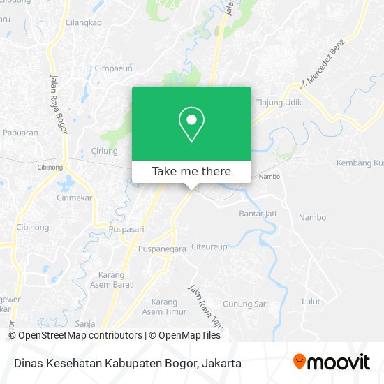 Dinas Kesehatan Kabupaten Bogor map