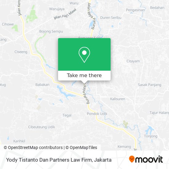 Yody Tistanto Dan Partners Law Firm map