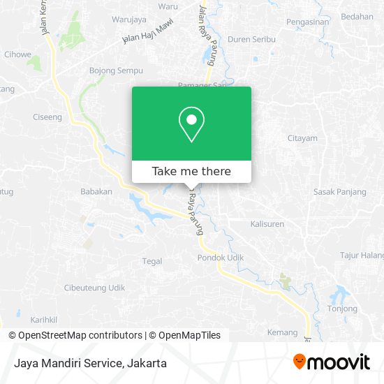 Jaya Mandiri Service map