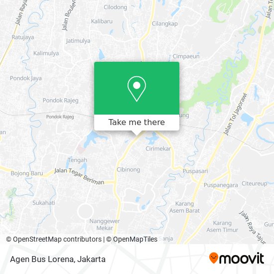 Agen Bus Lorena map