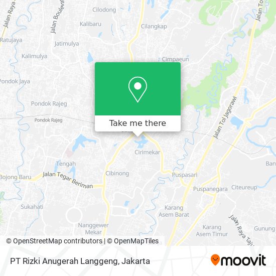 PT Rizki Anugerah Langgeng map