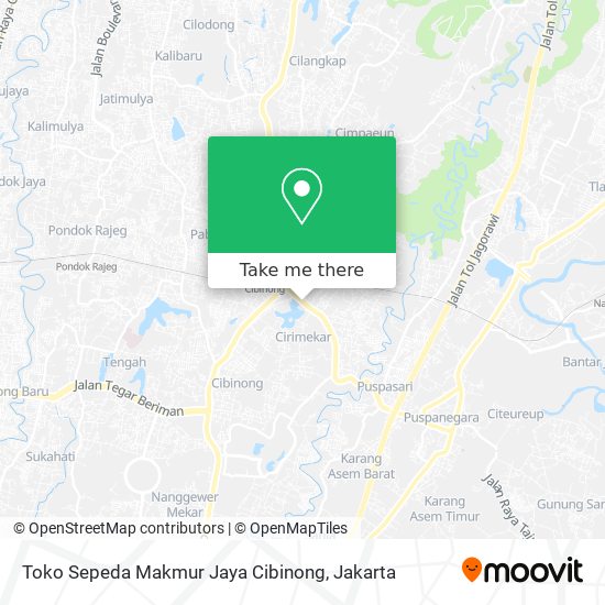 Toko Sepeda Makmur Jaya Cibinong map