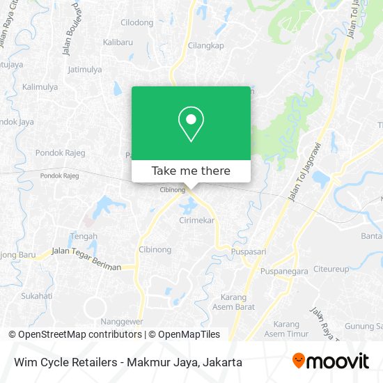 Wim Cycle Retailers - Makmur Jaya map