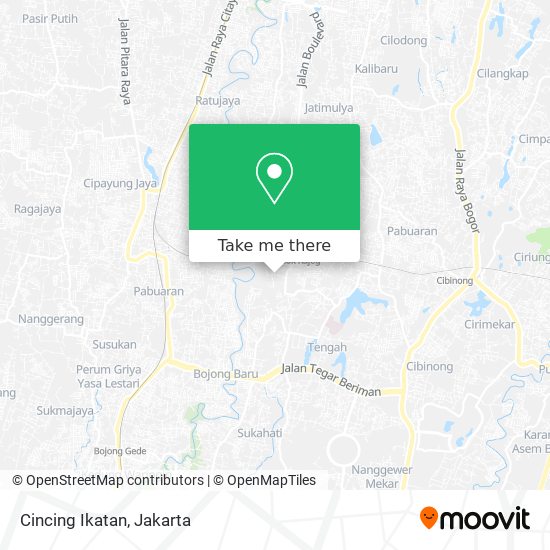 Cincing Ikatan map