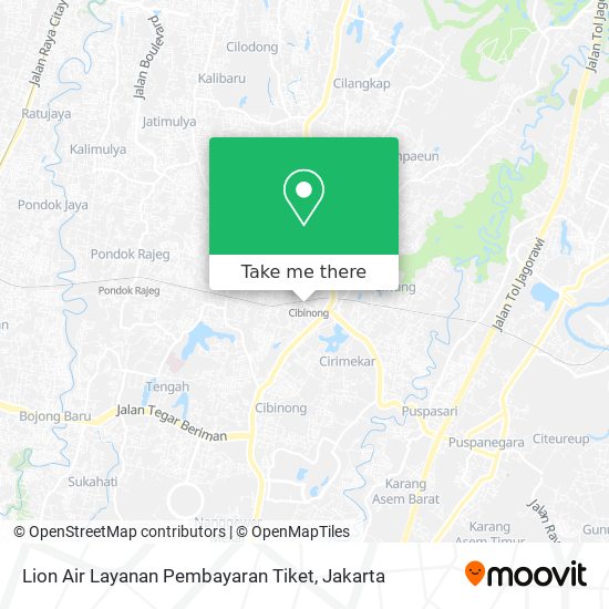 Lion Air Layanan Pembayaran Tiket map