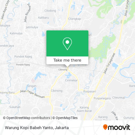 Warung Kopi Babeh Yanto map