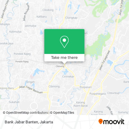 Bank Jabar Banten map