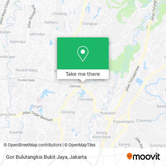 Gor Bulutangkis Bukit Jaya map