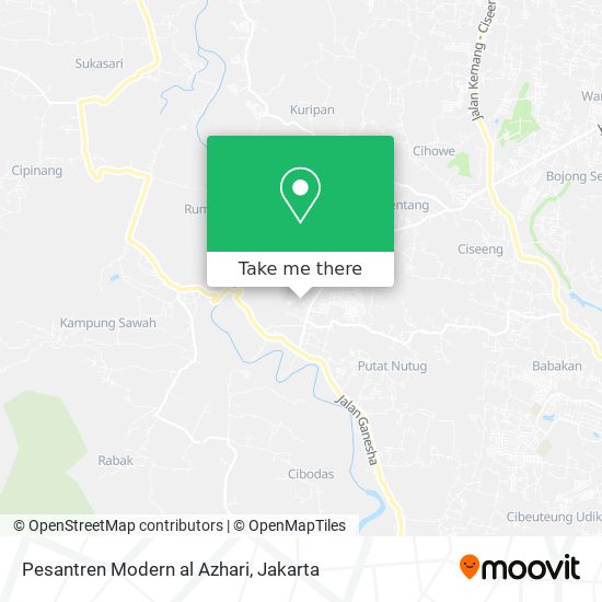 Pesantren Modern al Azhari map