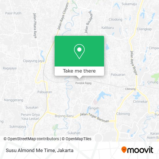 Susu Almond Me Time map