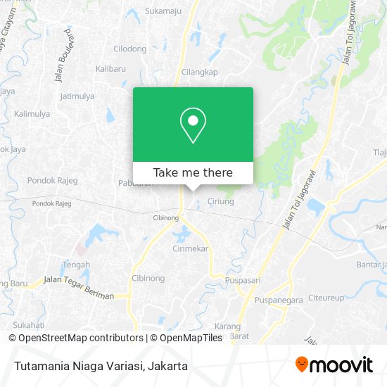 Tutamania Niaga Variasi map