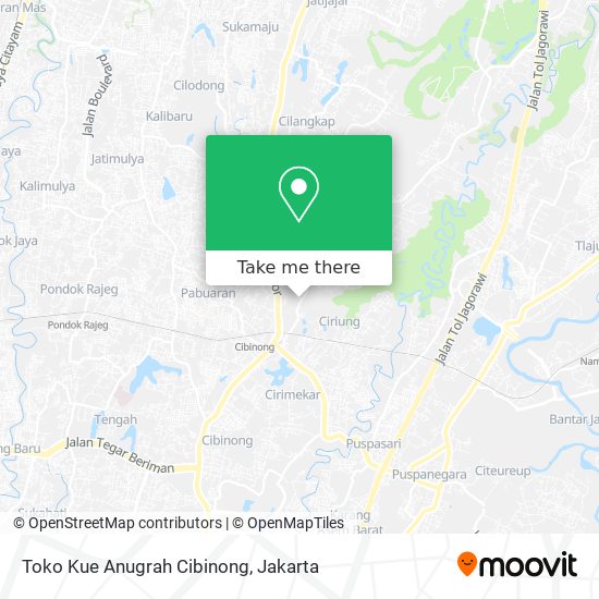 Toko Kue Anugrah Cibinong map