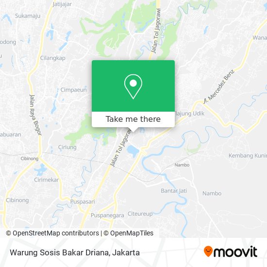 Warung Sosis Bakar Driana map