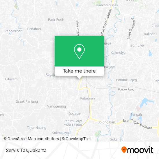 Servis Tas map