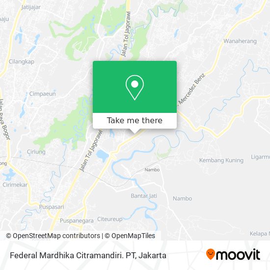 Federal Mardhika Citramandiri. PT map