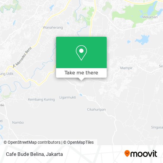 Cafe Bude Belina map