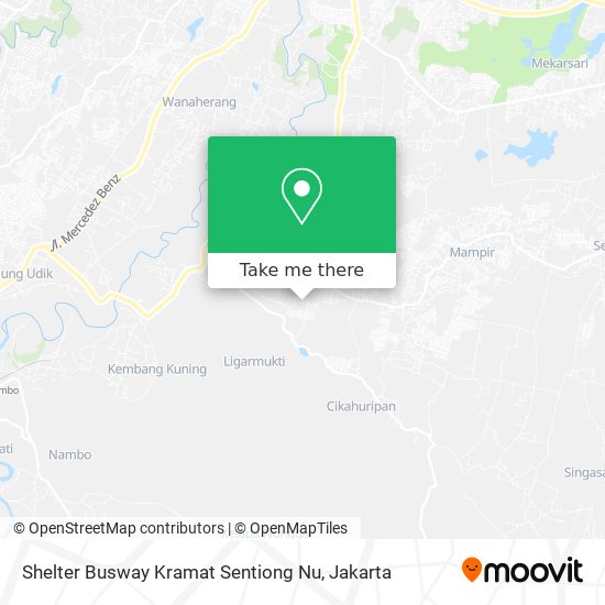 Shelter Busway Kramat Sentiong Nu map