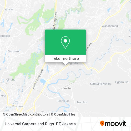 Universal Carpets and Rugs. PT map